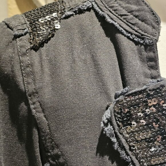 BKE Black S  Jacket Vintage Grunge Alternative Punk 1990's Y2K Steampunk Goth - Picture 10 of 15